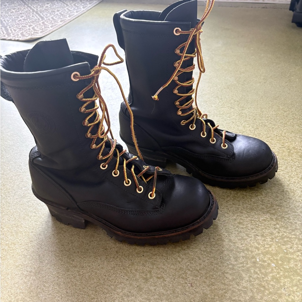 Hathorne Explorer Leather Smoke Jumper Lace-Up Boots Model H7809 Sz 8D - Picture 3 of 6